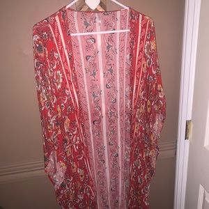 Flowy Kimono in red